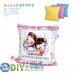 Colorful flowers hanging pillow